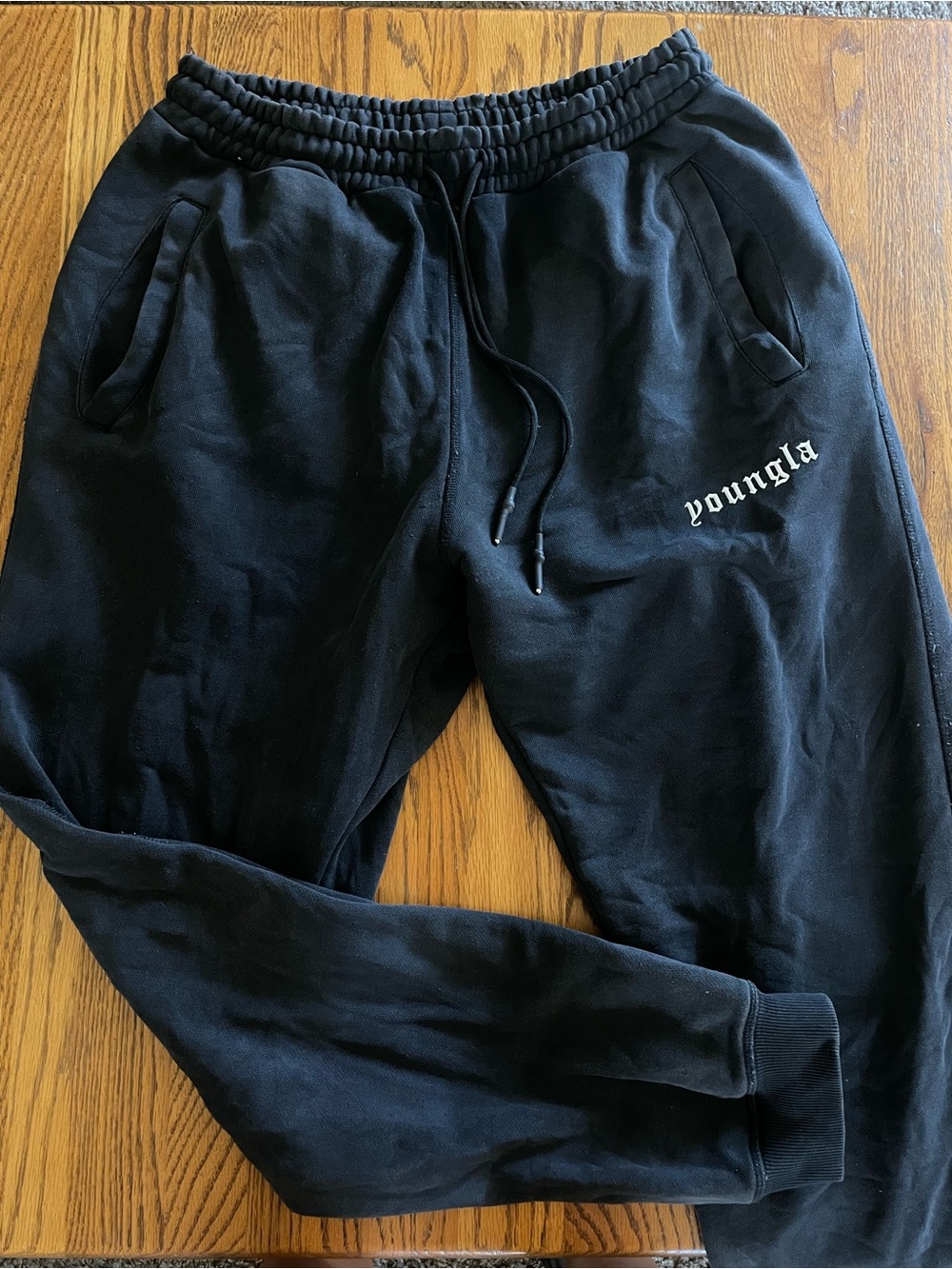 YoungLA wash Logo Jogger Sweatpants